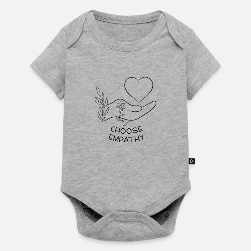 Choisissez Empathy | Conception d’art au trait - Body à manches courtes Premium Bébé - gris chiné