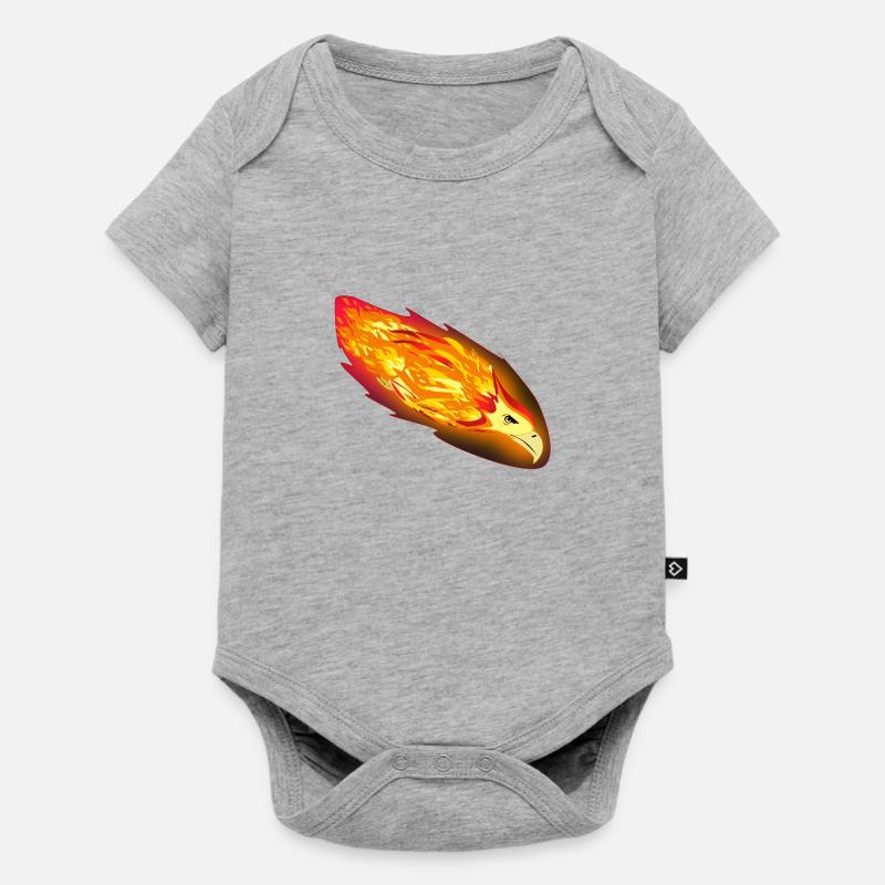 FIRE EAGLE - Baby Premium short-sleeve bodysuit - heather grey