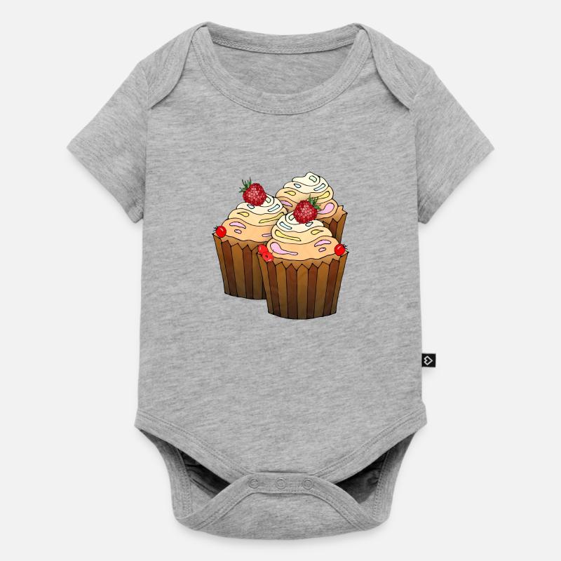 Gâteaux - Body à manches courtes Premium Bébé - gris chiné