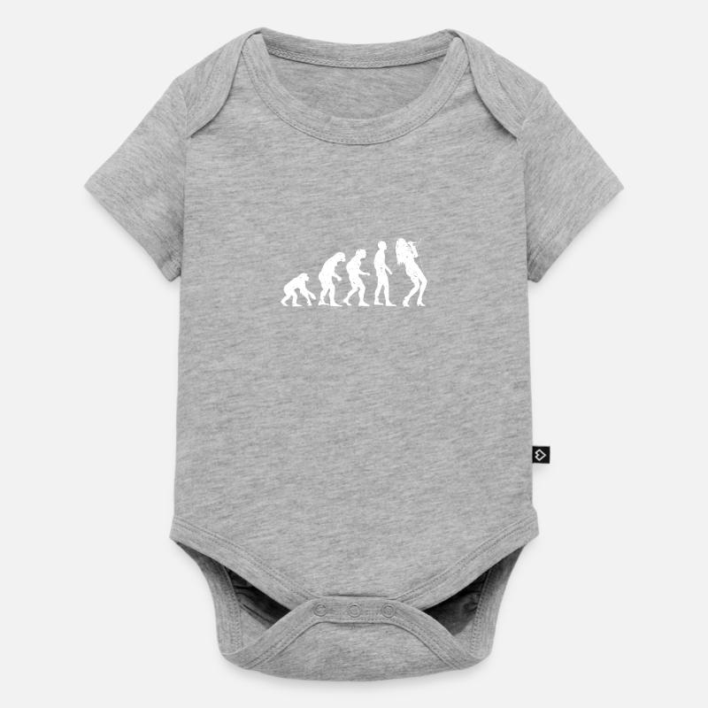 EVOLUTION SINGER! - Body à manches courtes Premium Bébé - gris chiné
