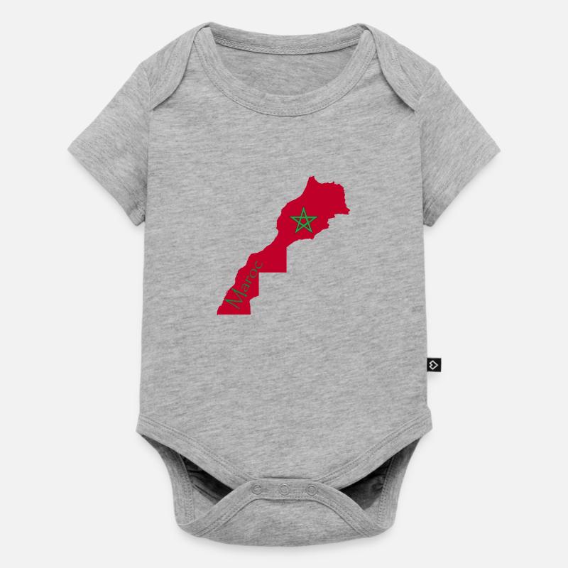 Maroc 2 - Body à manches courtes Premium Bébé - gris chiné
