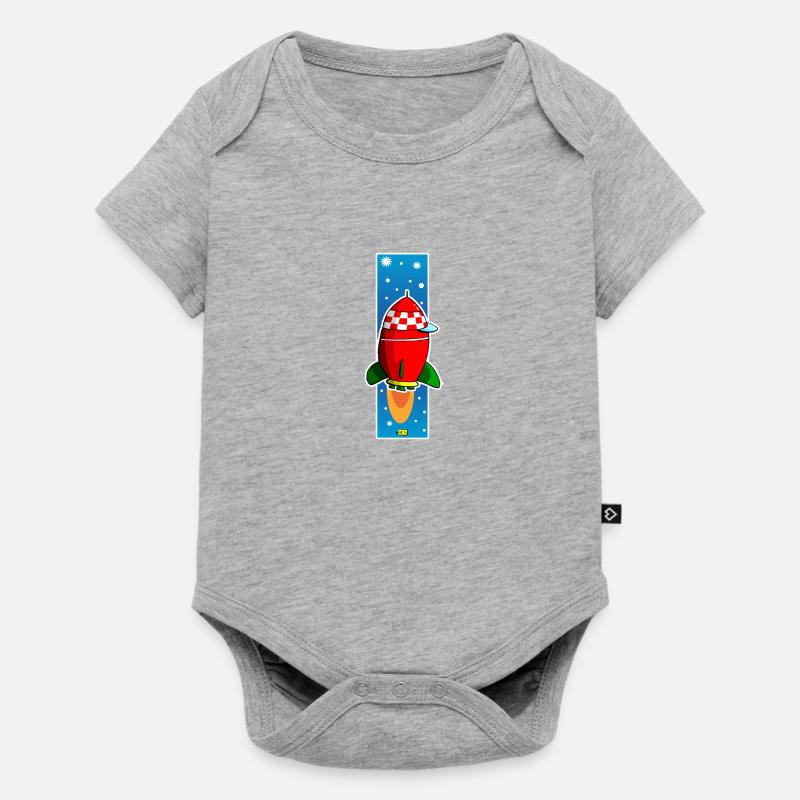 Fusée copy2 - Body à manches courtes Premium Bébé - gris chiné