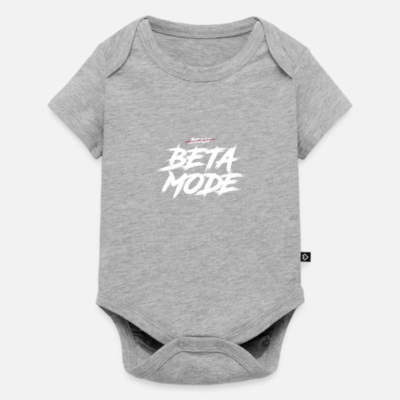 Mode bêta - Body à manches courtes Premium Bébé - gris chiné