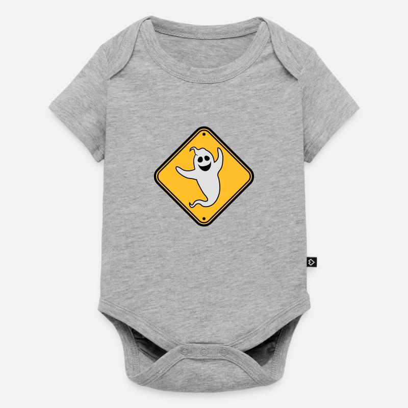 danger caution warning note danger shield vorsi - Baby Premium short-sleeve bodysuit - heather grey