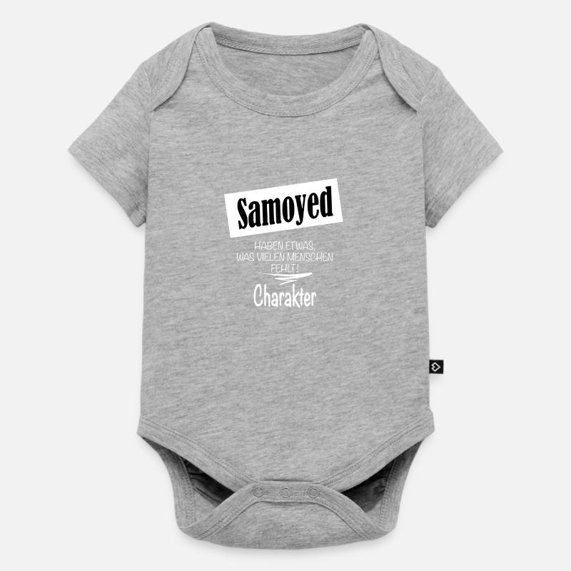samoyède - Body à manches courtes Premium Bébé - gris chiné