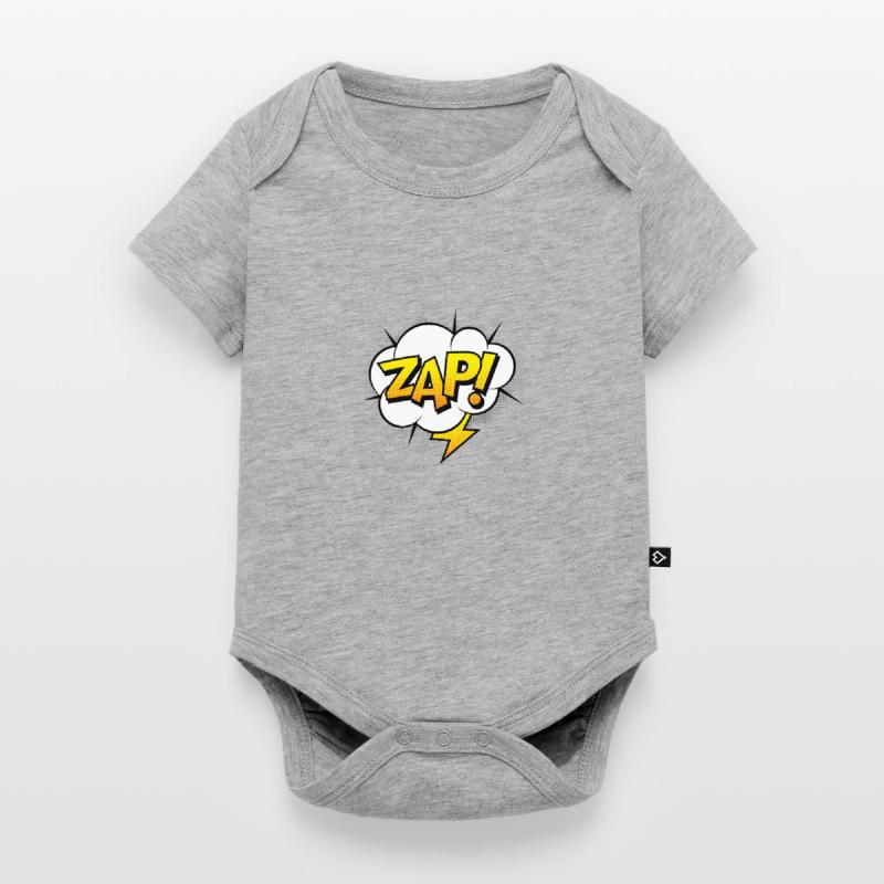 Comic Comicstyle Comic-Strips Superheld Blitz Baby Premium Kurzarmbody