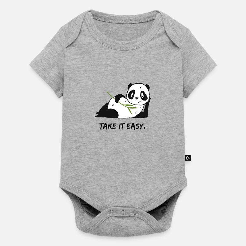 Take it easy. - Body à manches courtes Premium Bébé - gris chiné