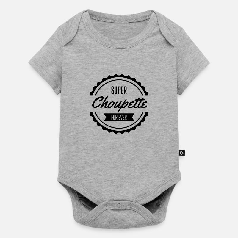 super choupette for ever - Body à manches courtes Premium Bébé - gris chiné