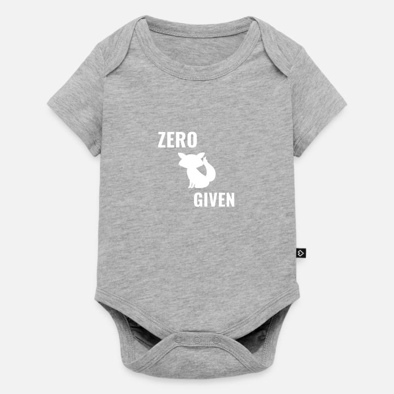 Zero fox given - Baby Premium short-sleeve bodysuit - heather grey