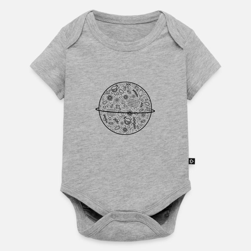 Planète de la science - Body à manches courtes Premium Bébé - gris chiné