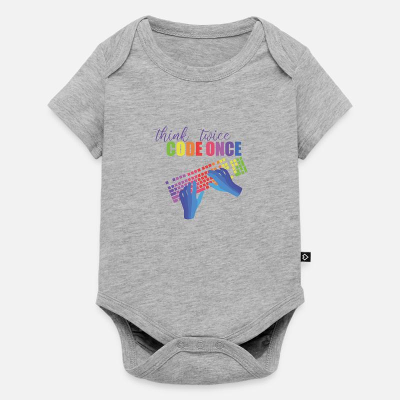 Programmierer - Baby Premium Kurzarmbody - Grau meliert