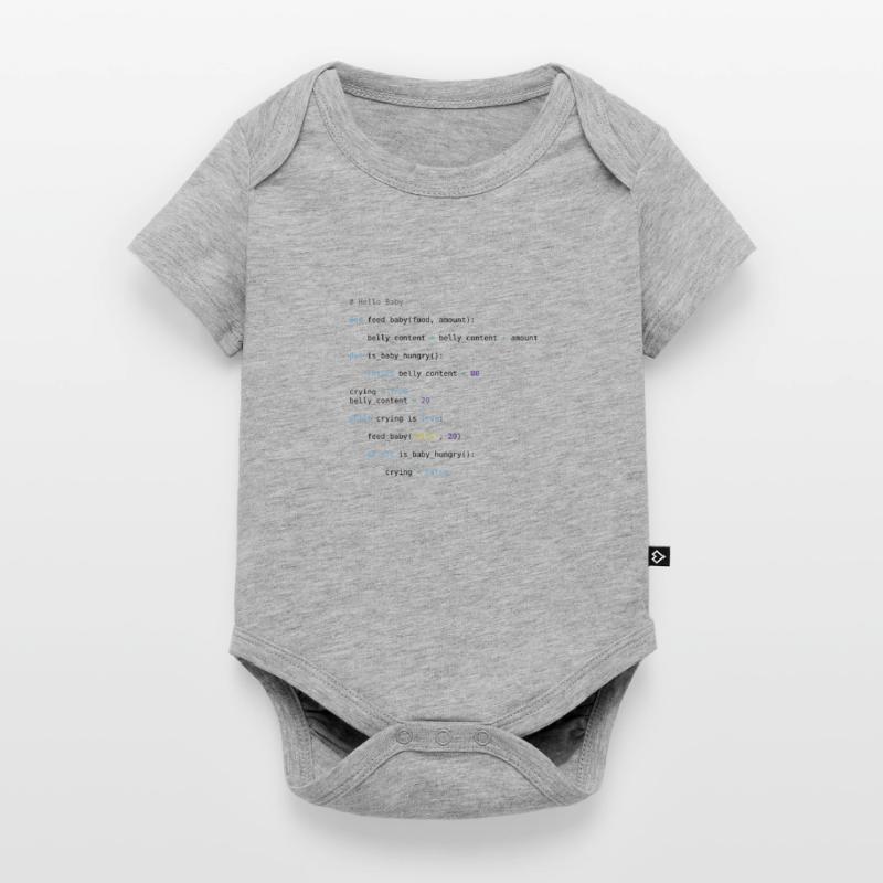 Python Code Baby Hello World Baby Programming Baby Premium short-sleeve bodysuit