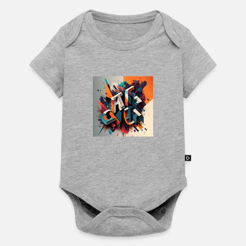 Graffiti - Body à manches courtes Premium Bébé - gris chiné