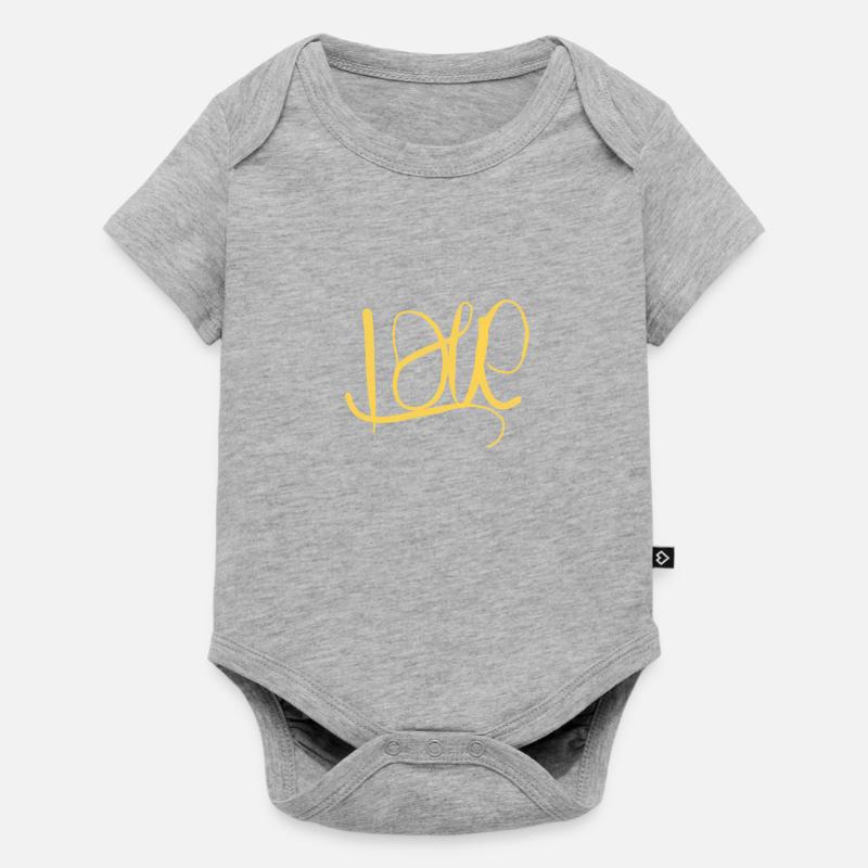 Joli pull à capuche d’amour - Body à manches courtes Premium Bébé - gris chiné
