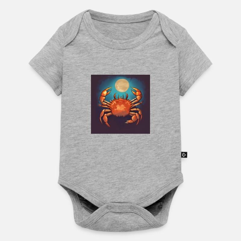 crabsolution - Baby Premium short-sleeve bodysuit - heather grey