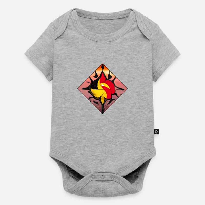 Pattern - Baby Premium short-sleeve bodysuit - heather grey