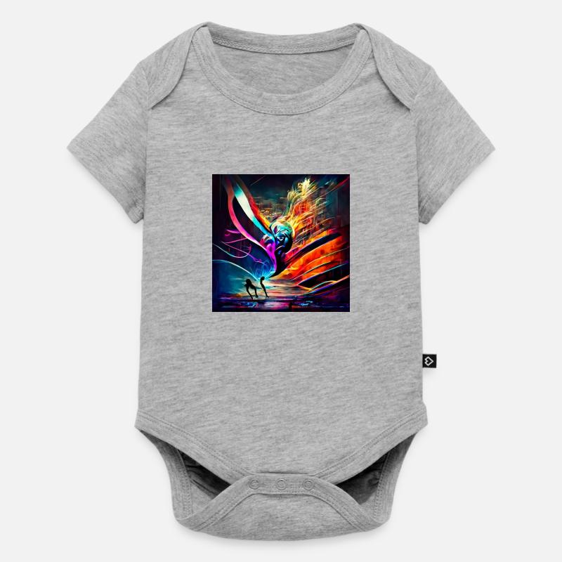 Conversion du son à l’image - Body à manches courtes Premium Bébé - gris chiné