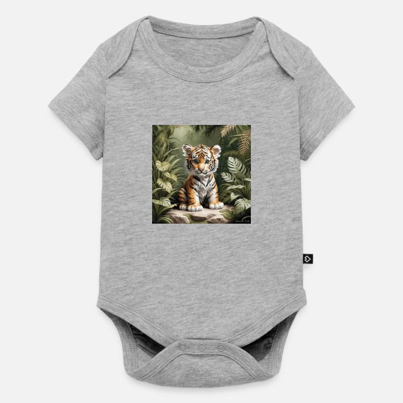 Tiger Cub - Baby Premium short-sleeve bodysuit - heather grey