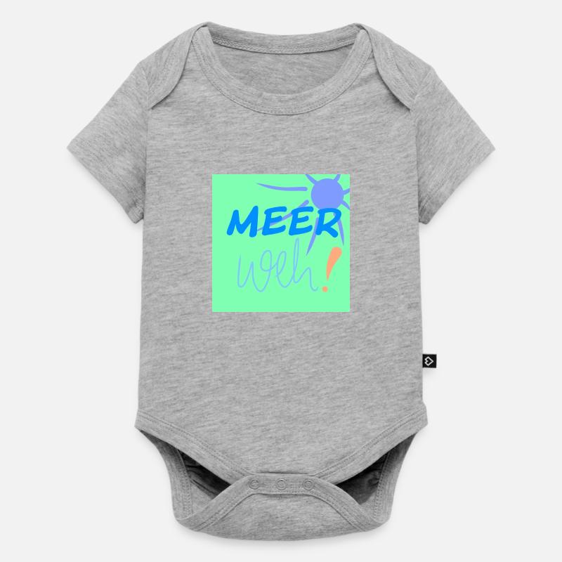 Mal de mer - Body à manches courtes Premium Bébé - gris chiné
