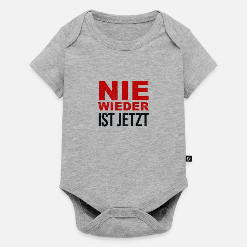 Plus jamais ça n’est maintenant - Body à manches courtes Premium Bébé - gris chiné