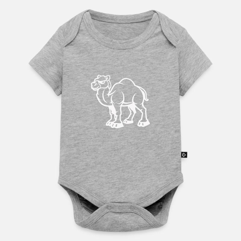 chameau - Body à manches courtes Premium Bébé - gris chiné