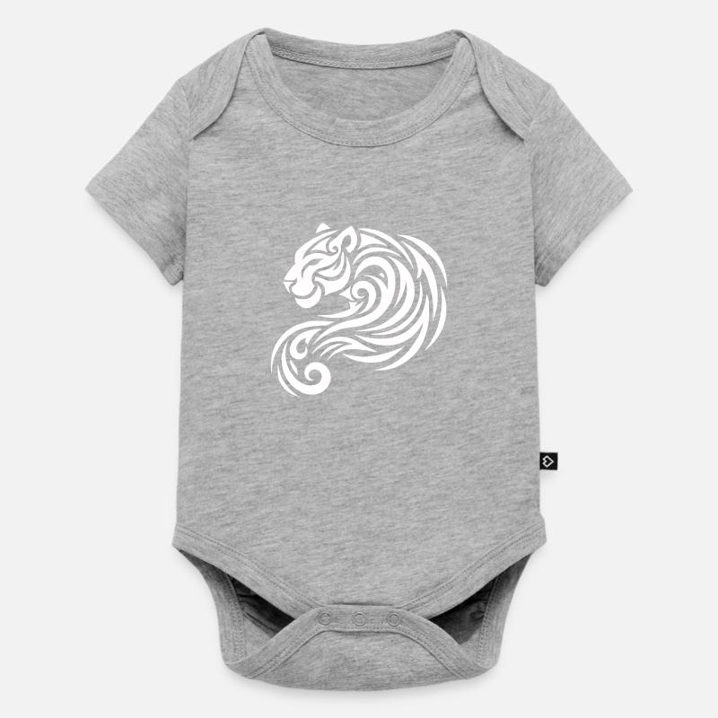 panthère - Body à manches courtes Premium Bébé - gris chiné