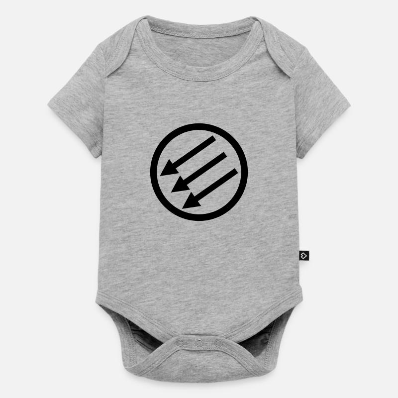 Järnfronten / Eiserne Front / Iron Front - Body à manches courtes Premium Bébé - gris chiné