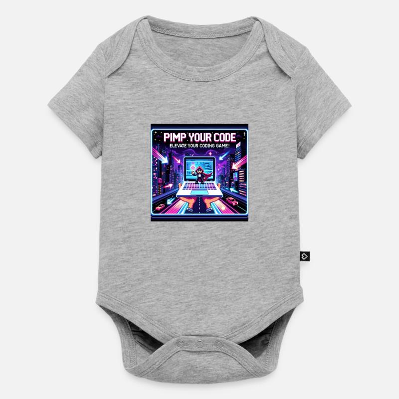 PimpYourCode - Baby Premium short-sleeve bodysuit - heather grey