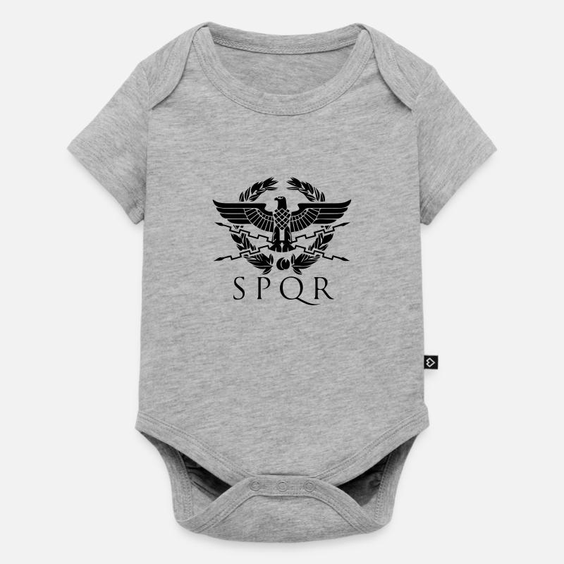 spqr hemblem - Body à manches courtes Premium Bébé - gris chiné