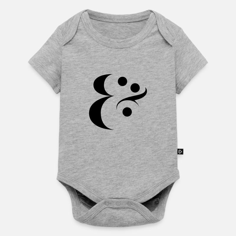 esperluette - Body à manches courtes Premium Bébé - gris chiné