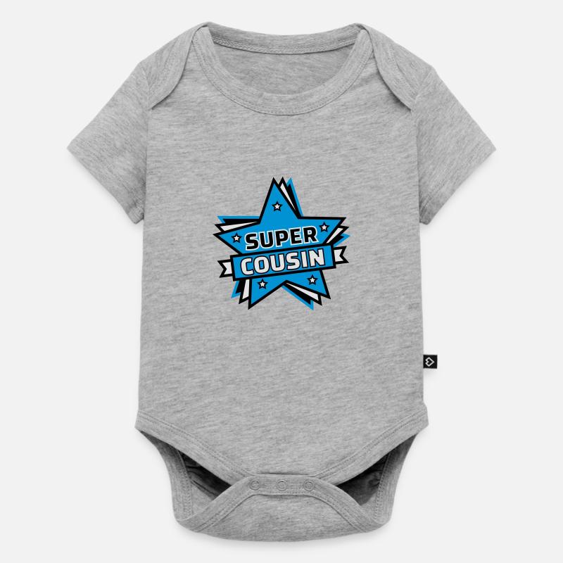 Super cousin - Body à manches courtes Premium Bébé - gris chiné