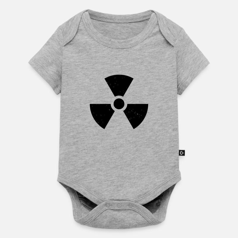 Nuklear - Baby Premium Kurzarmbody - Grau meliert