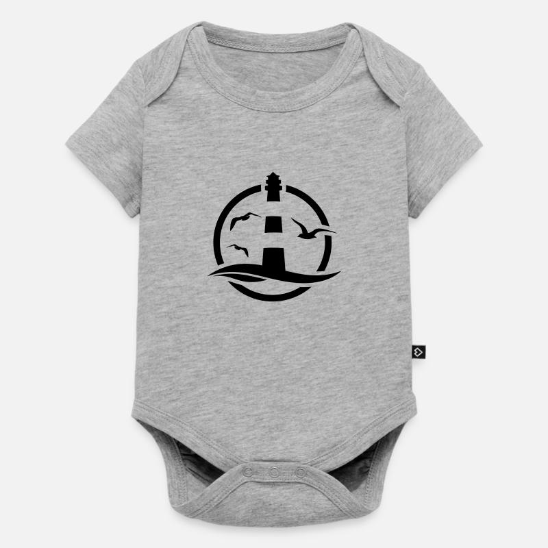 Phare - Body à manches courtes Premium Bébé - gris chiné