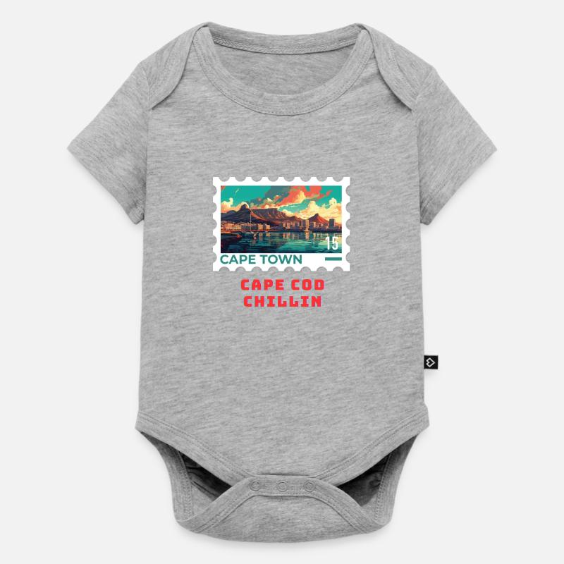 Le Cap - Body à manches courtes Premium Bébé - gris chiné