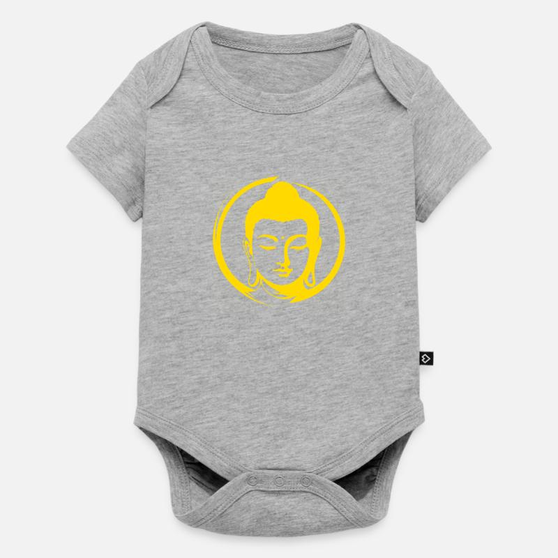 Bouddha - Body à manches courtes Premium Bébé - gris chiné