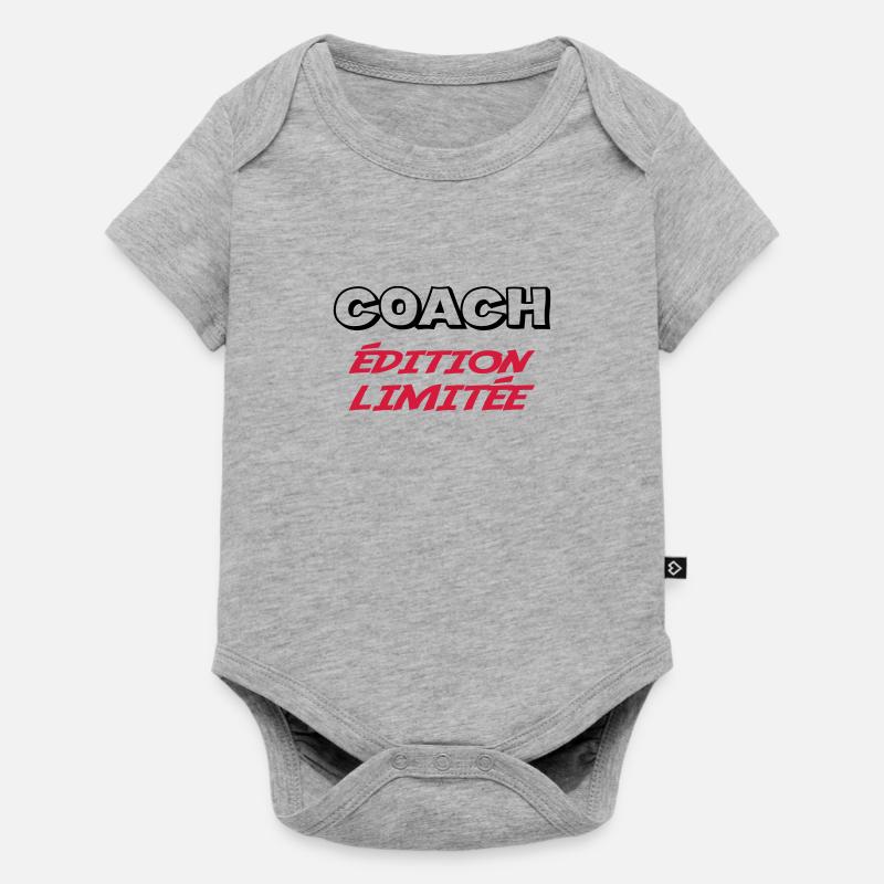 COACH édition limitée - Body à manches courtes Premium Bébé - gris chiné