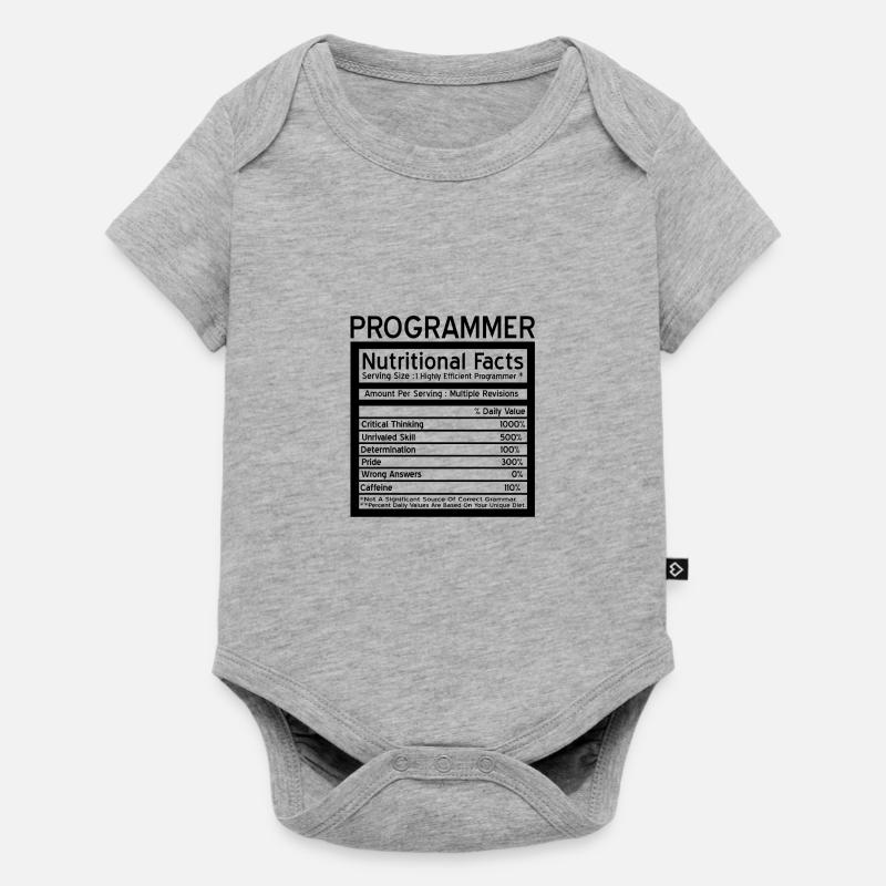 Programmierer - Baby Premium Kurzarmbody - Grau meliert