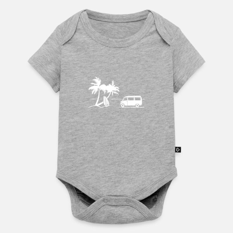 Camp de surf MB 208 - Body à manches courtes Premium Bébé - gris chiné