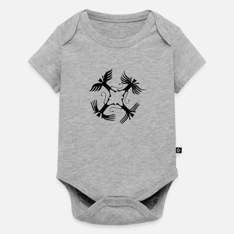 Devils circle - Baby Premium short-sleeve bodysuit - heather grey