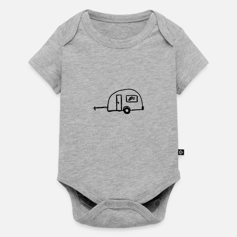 Caravane - Body à manches courtes Premium Bébé - gris chiné