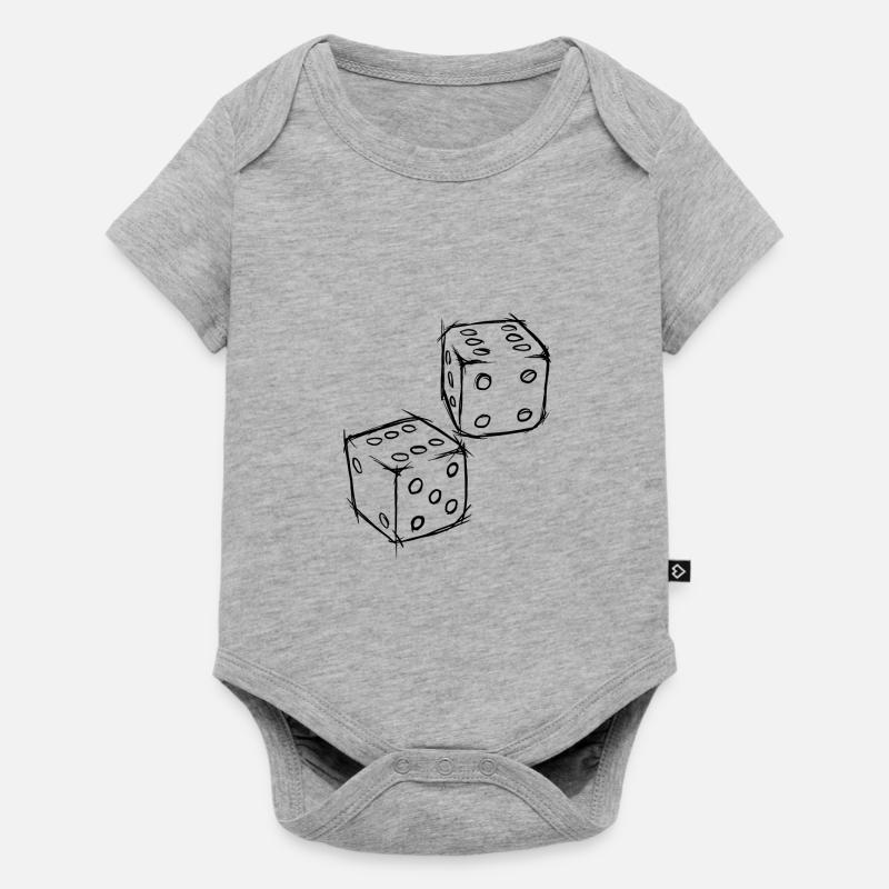 Cube "blanc" - Body à manches courtes Premium Bébé - gris chiné