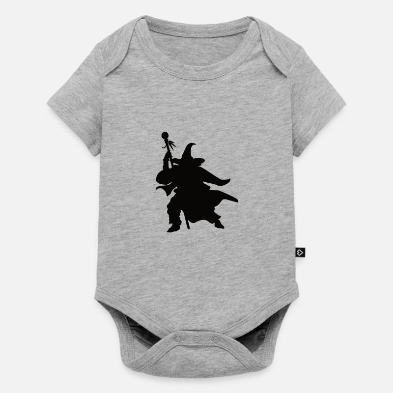 Conception de Silhouettes de magicien magicien - Body à manches courtes Premium Bébé - gris chiné