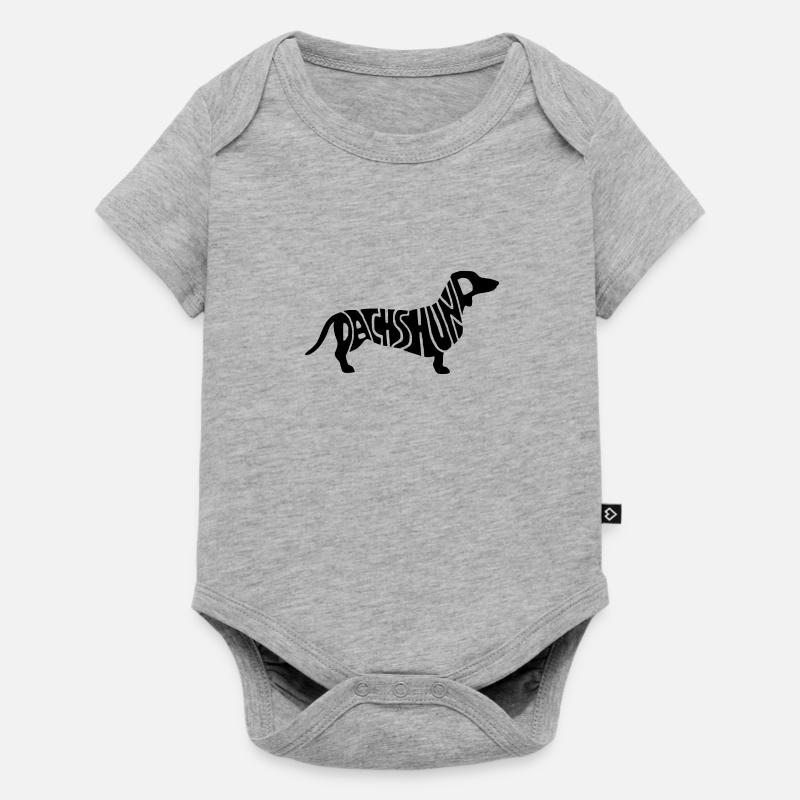 Teckel - Body à manches courtes Premium Bébé - gris chiné