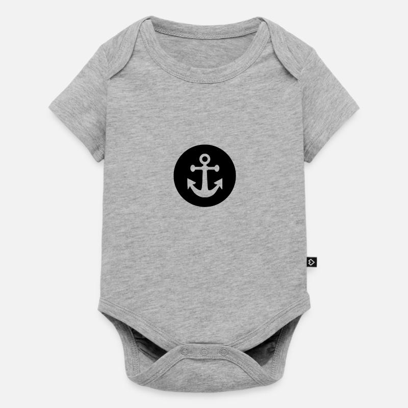 ancre - Body à manches courtes Premium Bébé - gris chiné