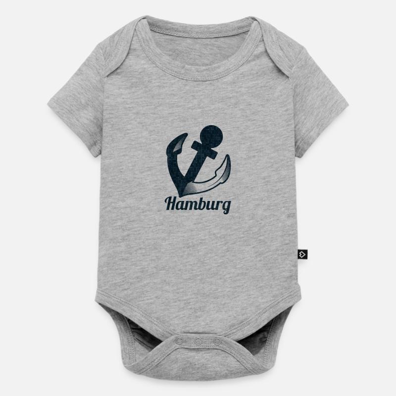 Ancre de Hambourg - Body à manches courtes Premium Bébé - gris chiné