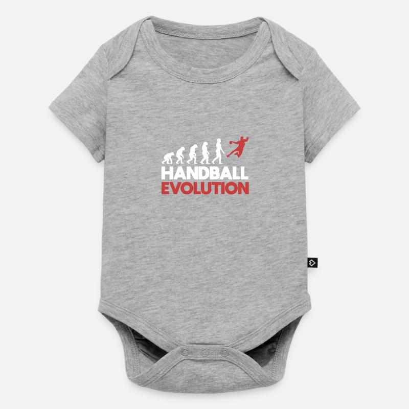 Handball Evolution - Baby Premium short-sleeve bodysuit - heather grey