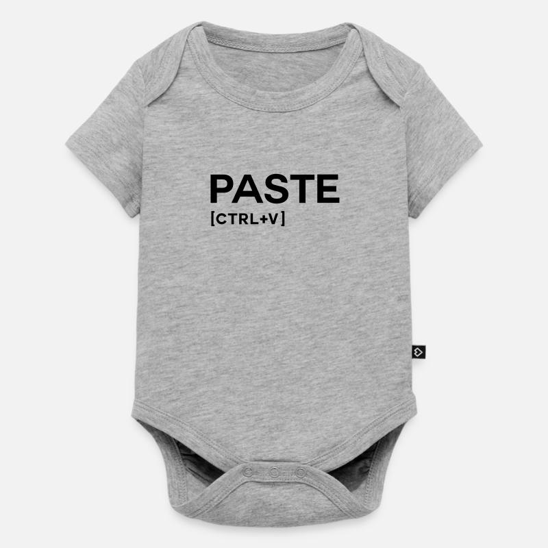 PASTE CTRL BLACK - Body à manches courtes Premium Bébé - gris chiné
