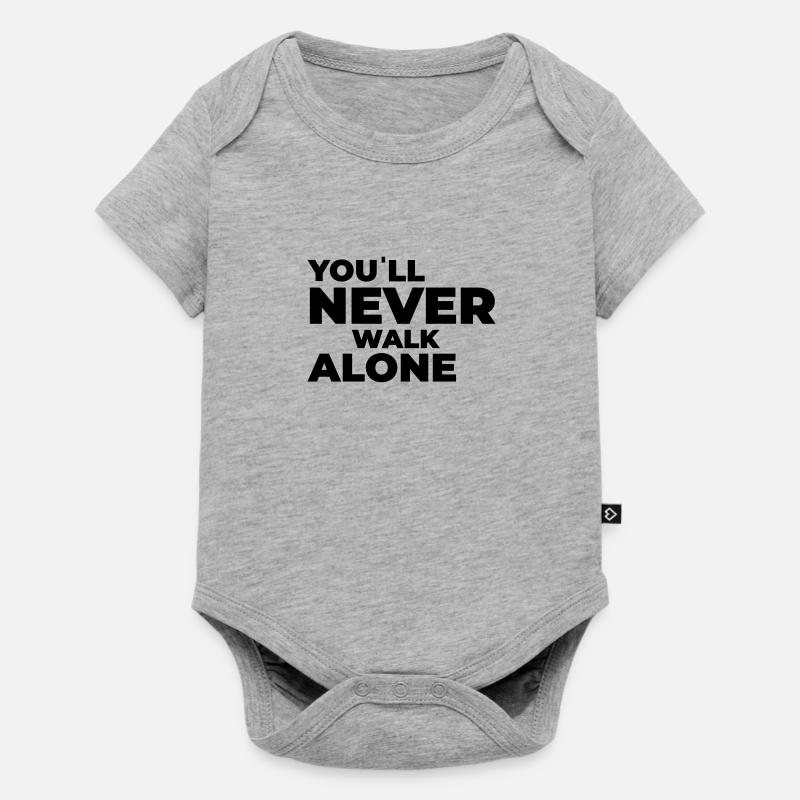 vous ne marcherez jamais seul - imprimer - Body à manches courtes Premium Bébé - gris chiné