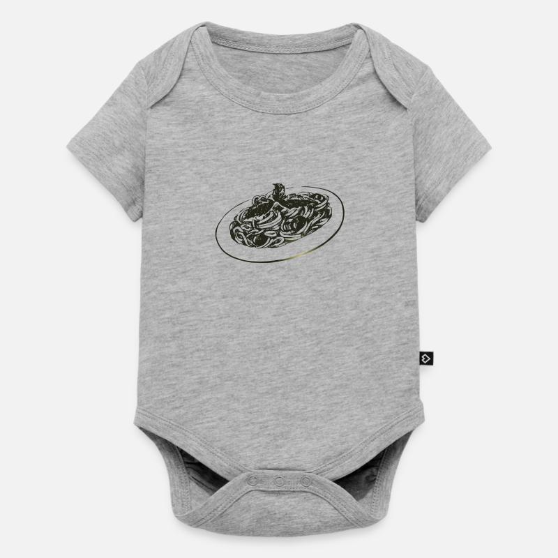 Spaghetti - Body à manches courtes Premium Bébé - gris chiné