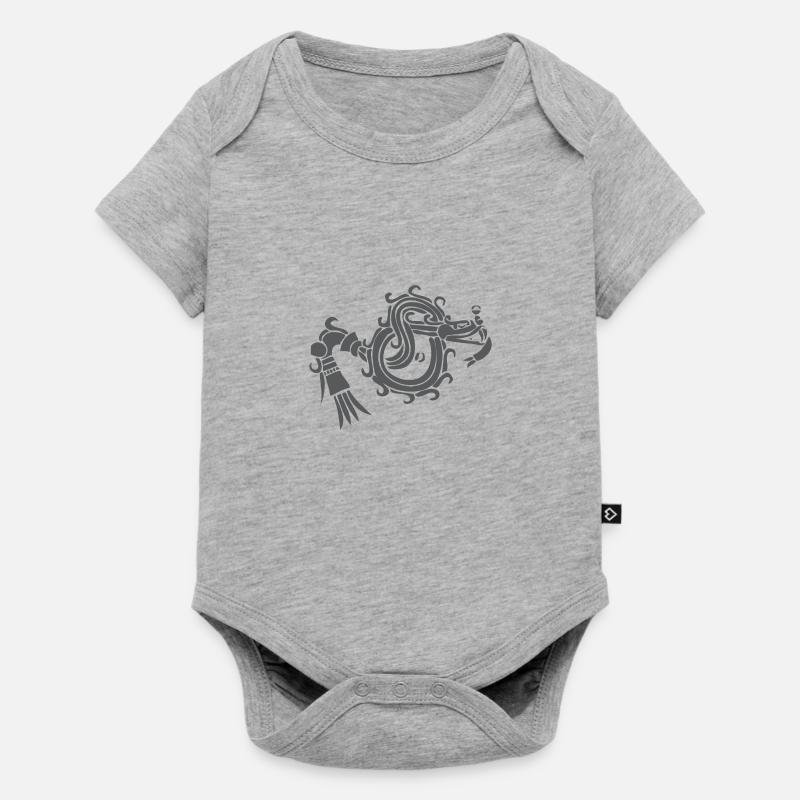 Quetzalcoatl - Body à manches courtes Premium Bébé - gris chiné